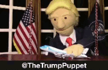 the trump puppet trump puppet trump airforce once oval office