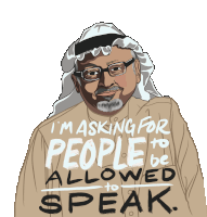 Corrieliotta Jamal Khashoggi Sticker - Corrieliotta Jamal Khashoggi Speak Stickers