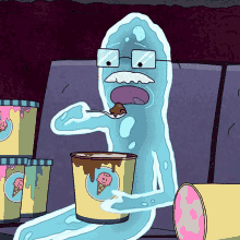 Rick And Morty Eating GIF - Rick And Morty Eating Ice Cream GIFs