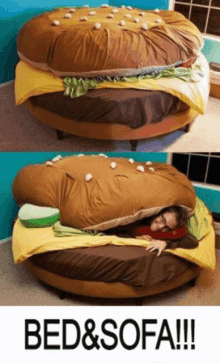 Burger Bed Sofa Burger GIF - Burger Bed Sofa Burger Bed Burger GIFs