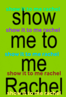 Show It To Me Rachel Show Me GIF - Show It To Me Rachel Show It To Me Show Me GIFs