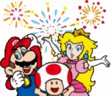 Mario Toad GIF - Mario Toad Peach GIFs