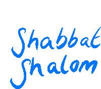 Shabbat Shalom Sticker - Shabbat Shalom Text Stickers