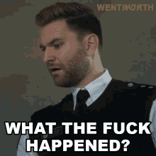 What The Fuck Happened Sean Brody GIF - What The Fuck Happened Sean Brody Wentworth GIFs