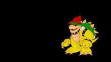 a cartoon drawing of bowser from super mario bros