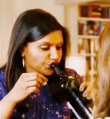 Mindy Hide This GIF - Mindy Hide This Drinking GIFs