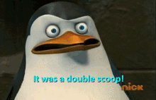 Penguins Of Madagascar Private GIF - Penguins Of Madagascar Private It Was A Double Scoop GIFs