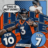 Tennessee Titans (7) Vs. Denver Broncos (10) Half-time Break GIF - Nfl National Football League Football League GIFs