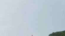 a bunch of people are flying in the air