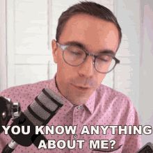 You Know Anything About Me Austin Evans GIF - You Know Anything About Me Austin Evans You Dont Know Me GIFs