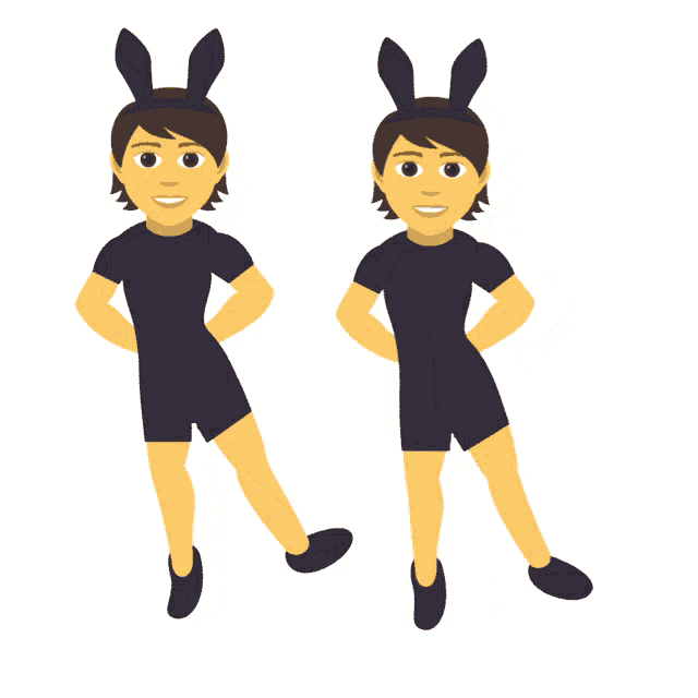 👯 People w/ bunny ears emojis 👯‍♂️👯‍♀️