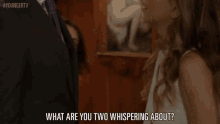 What Are You Two Whispering About? GIF - Younger Tv Younger Tv Land GIFs
