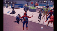 Spider Man Chun Li GIF - Spider Man Chun Li Spider Man Hugs Chun Li GIFs