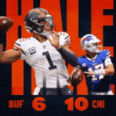Chicago Bears (10) Vs. Buffalo Bills (6) Half-time Break GIF - Nfl National Football League Football League GIFs