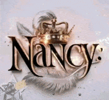 the nancy logo has a crown on it