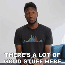 Theres A Lot Of Good Stuff Here Marques Brownlee GIF - Theres A Lot Of Good Stuff Here Marques Brownlee There Are A Lot Of Good Things Here GIFs
