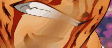 a close up of a cartoon character 's mouth