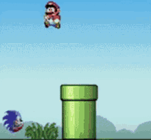 Mario Sonic GIF - Mario Sonic Flash Game GIFs