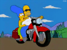 Cool Homer GIF - Cool Motorcycle The Simpsons GIFs