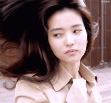 김태리 머릿결 머리카락 머리칼 샴푸광고 머리숱 풍성 GIF - Kim Taeri Hair Silky Hair GIFs