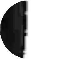 a black and white image of a circle with a white border
