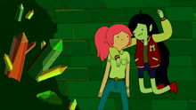 a cartoon character wearing a jacket with the letter m