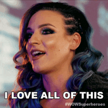 I Love All Of This Glitch The Gamer GIF - I Love All Of This Glitch The Gamer Wow Women Of Wrestling GIFs