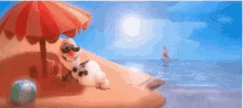 Olaf Sunbathing GIF - Olaf Sunbathing Summer GIFs