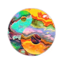 yin and yang trippy colorful spinning peekasso