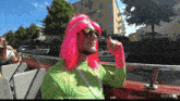 Soweq Cruice GIF - Soweq Cruice Pink Wig GIFs