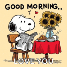 Good Morning Snoopy Good Morning GIF
