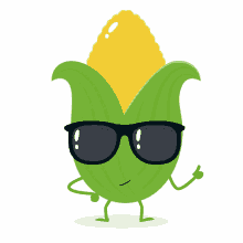 corn mes de cosecha choclo thumbs up sunglasses
