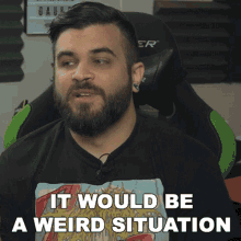 It Would Be A Weird Situation Andrew Baena GIF - It Would Be A Weird Situation Andrew Baena Its Strange GIFs