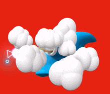 a cartoon character is holding a wand in front of a number 21 on a red background