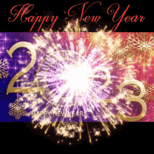 a happy new year 2013 greeting card with fireworks