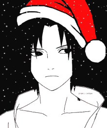 メリークリスマス ナルト サスケ GIF - Sasuke Naruto Christmas Spirit GIFs