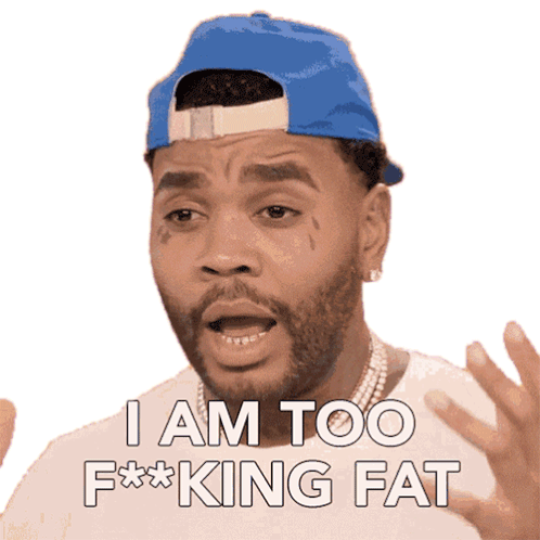 I Am Too Fucking Fat Kevin Jerome Gilyard Sticker - I Am Too Fucking Fat Kevin Jerome Gilyard Kevin Gates Stickers