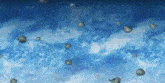 a bunch of parachutes are flying through a blue sky .