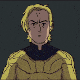 a pixel art drawing of a man 's face with a yellow star behind him