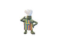 Dancing Tiny Chef Sticker