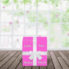 Love You Beary Much Surprise GIF - Love You Beary Much Surprise Gift GIFs