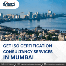 a poster that says get iso certification consultancy services in mumbai on it