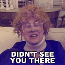 Didnt See You There Heather Mcmahan GIF - Didnt See You There Heather Mcmahan I Didnt Notice You There GIFs