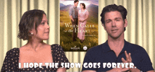 Erin Krakow Kevin Mcgarry When Calls The Heart I Hope The Show Goes Forever Aw So Sweet GIF