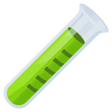 test tube objects joypixels chemical experiment green liquid