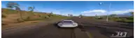 a car is driving down a road with the number 343 on the bottom right