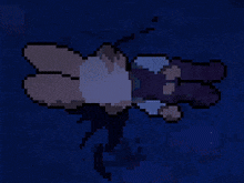 a pixel art drawing of a person laying on their back