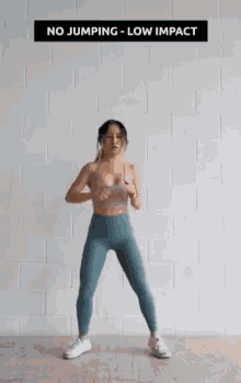 No Jumping Low Impact GIF - No Jumping Low Impact Female Work Out GIFs