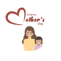 a happy mother 's day card with a woman holding a child