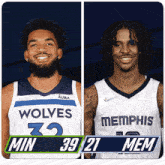 Minnesota Timberwolves (39) Vs. Memphis Grizzlies (21) First-second Period Break GIF - Nba Basketball Nba 2021 GIFs